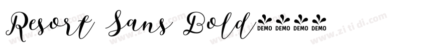 Resort Sans Bold字体转换 Resort Sans Bold字体转换